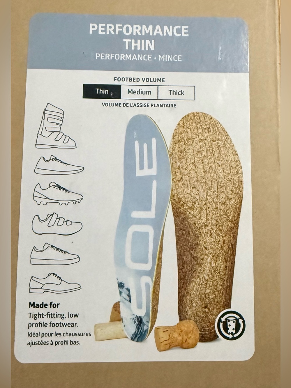 SOLE Performance Thin  Insoles - Picture 3 of 6